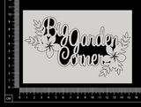 Big Garden Corner - A - White Chipboard
