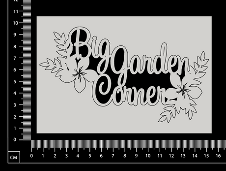 Big Garden Corner - A - White Chipboard