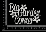 Big Garden Corner - B - White Chipboard