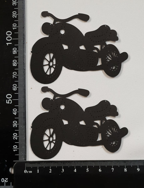 Laser Cut Motorbike - Set of 2