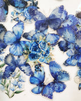 Tin of Assorted Stickers - Butterflies - Blue