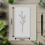 Botanical - Stencil - 75mm x 150mm - AJ-M