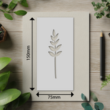 Botanical - Stencil - 75mm x 150mm - AK-M
