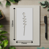 Botanical - Stencil - 75mm x 150mm - AL-M
