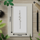 Botanical - Stencil - 75mm x 150mm - AO-M