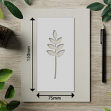 Botanical - Stencil - 75mm x 150mm - AT-M