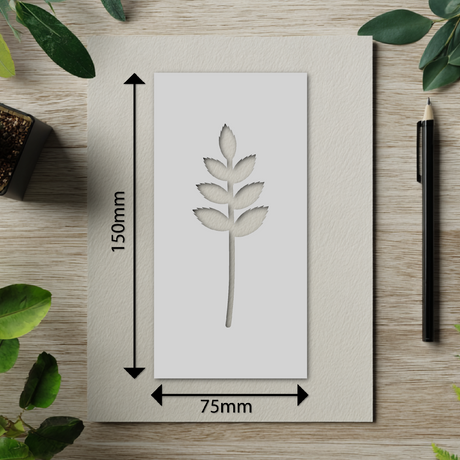 Botanical - Stencil - 75mm x 150mm - AT-M