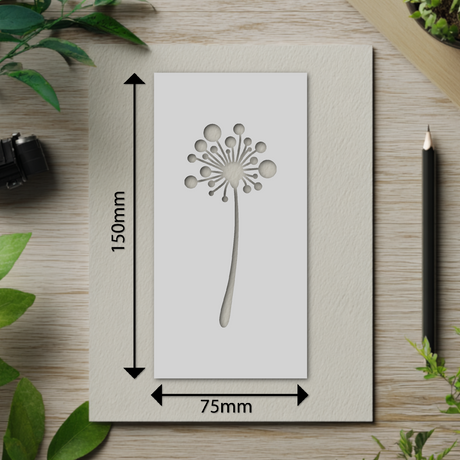Botanical - Stencil - 75mm x 150mm - AZ-M