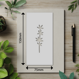 Botanical - Stencil - 75mm x 150mm - AE-M