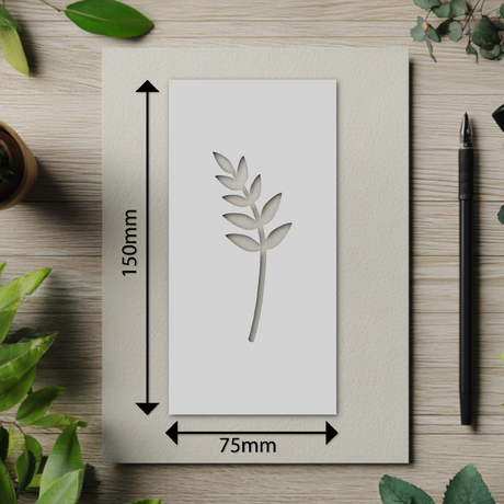 Botanical - Stencil - 75mm x 150mm - AH-M