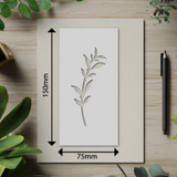 Botanical - Stencil - 75mm x 150mm - AI-M
