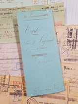 Box of Faux & Authentic Vintage Papers & Ephemera