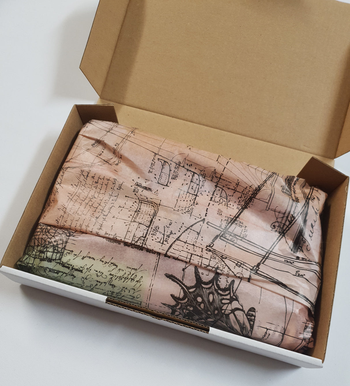 Box of Faux & Authentic Vintage Papers & Ephemera