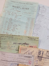 Box of Faux & Authentic Vintage Papers & Ephemera