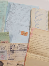 Box of Faux & Authentic Vintage Papers & Ephemera