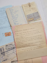 Box of Faux & Authentic Vintage Papers & Ephemera