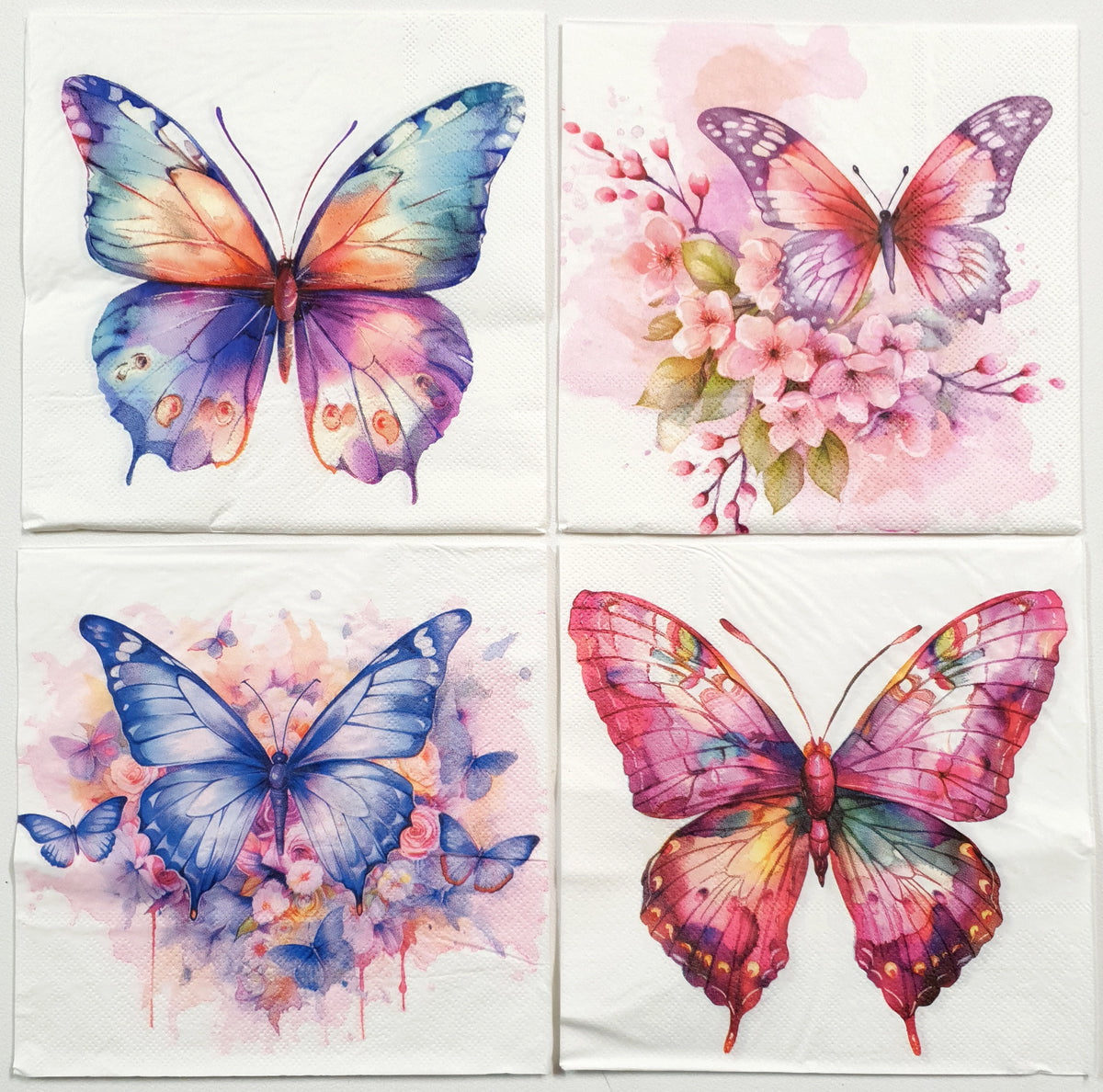 Butterfly Decoupage Napkin Bundle - Set of 20
