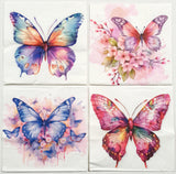 Butterfly Decoupage Napkin Bundle - Set of 20