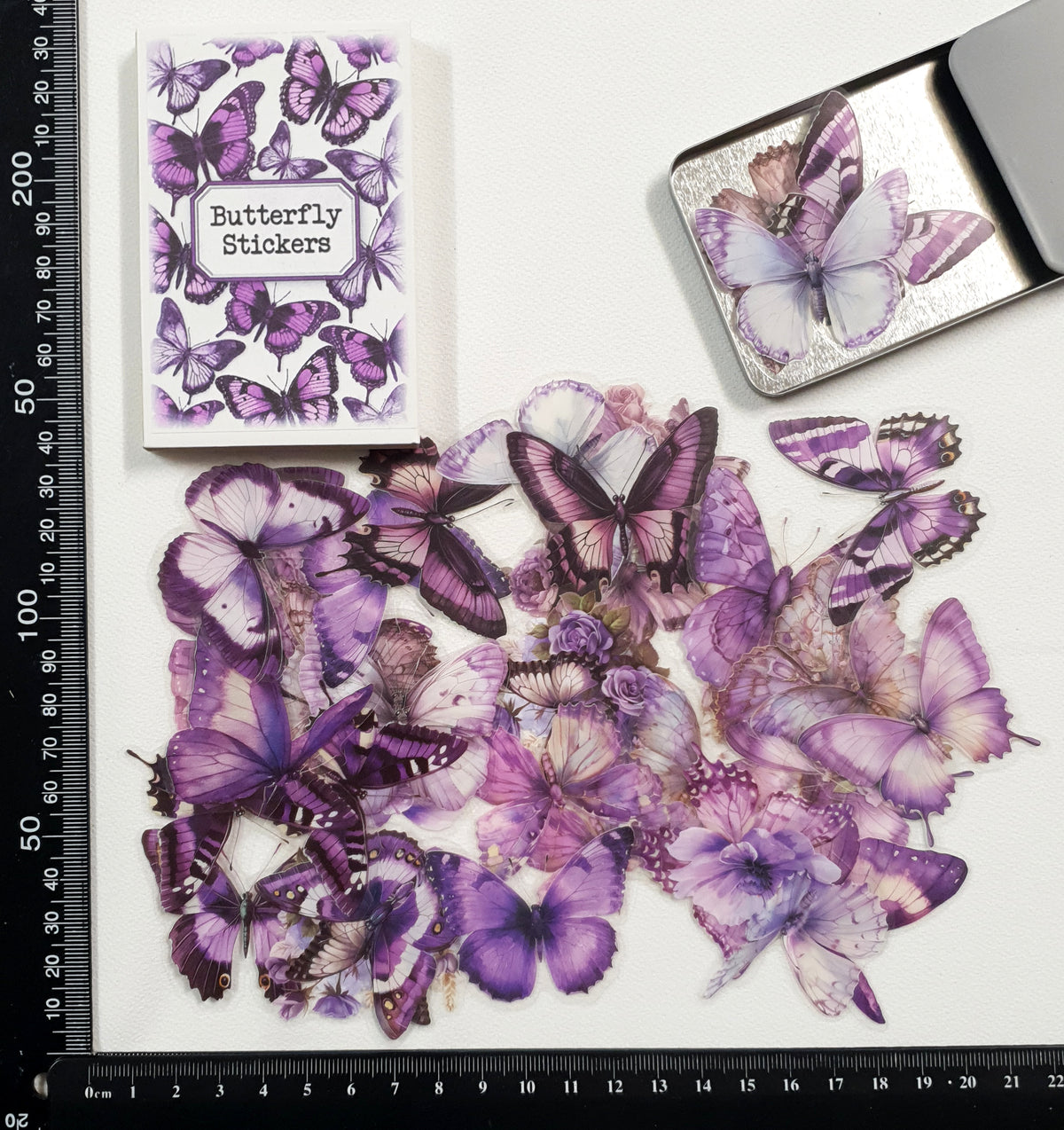 Tin of Assorted Stickers - Butterflies - EW