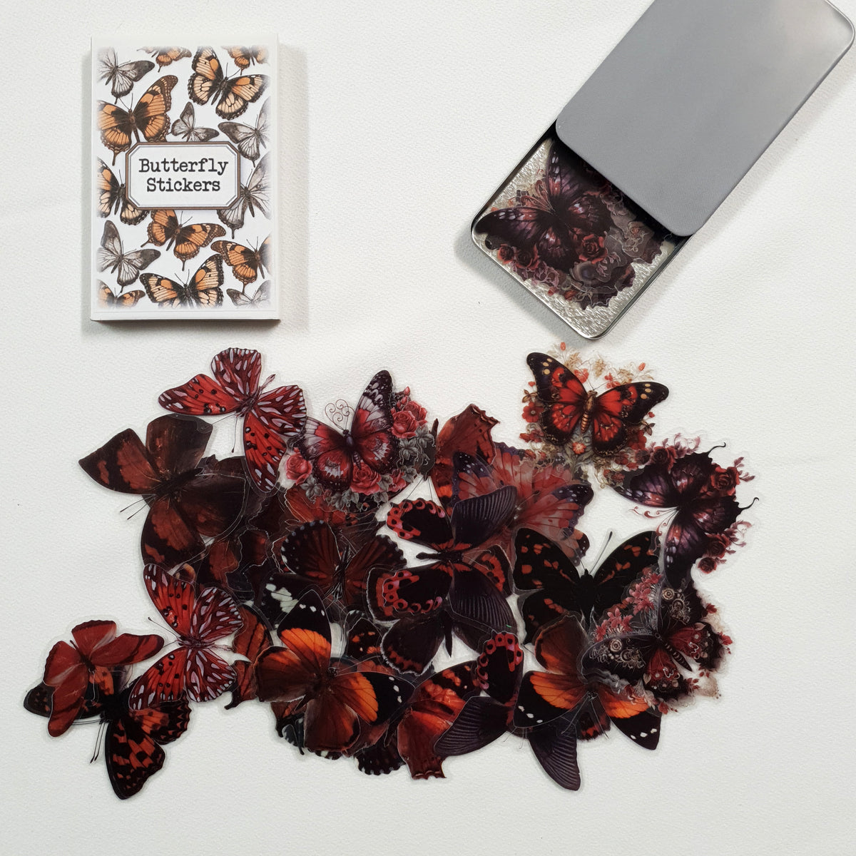 Tin of Assorted Stickers - Butterflies - FA