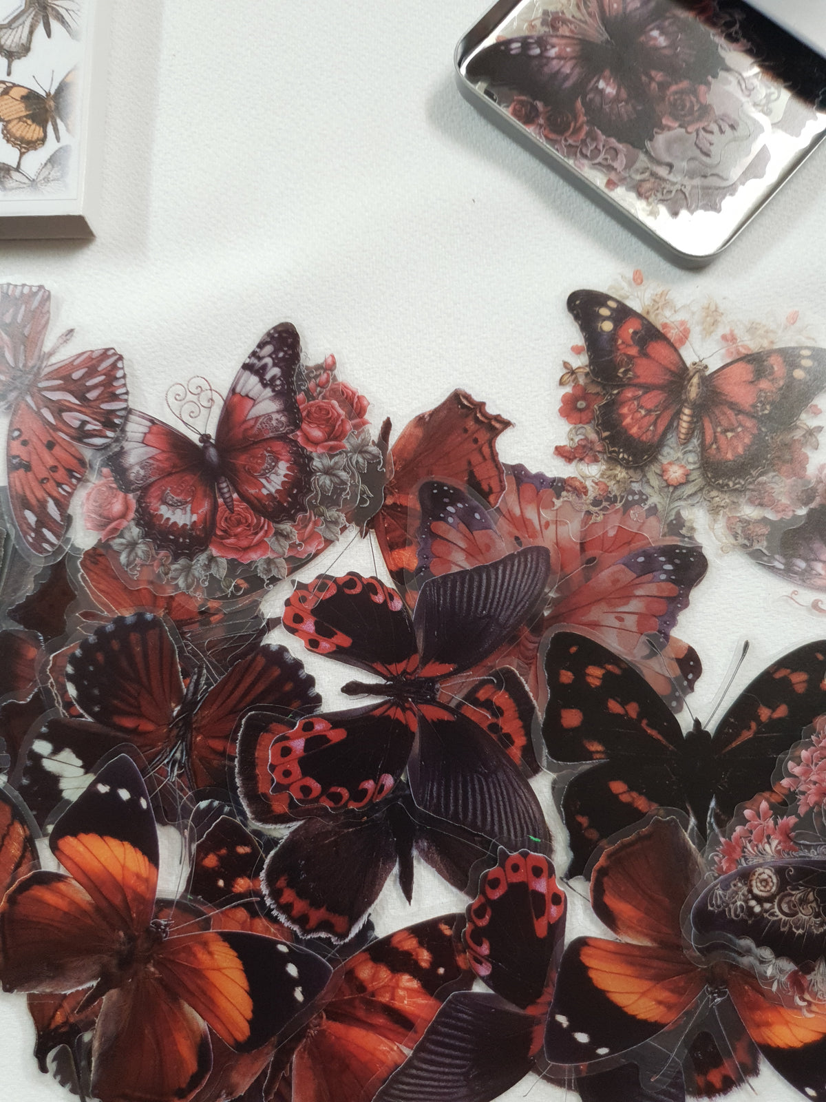 Tin of Assorted Stickers - Butterflies - FA
