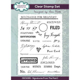 Creative Expressions - Sam Poole - Signatures From The Past - Part 1 - Clear Stamp Set