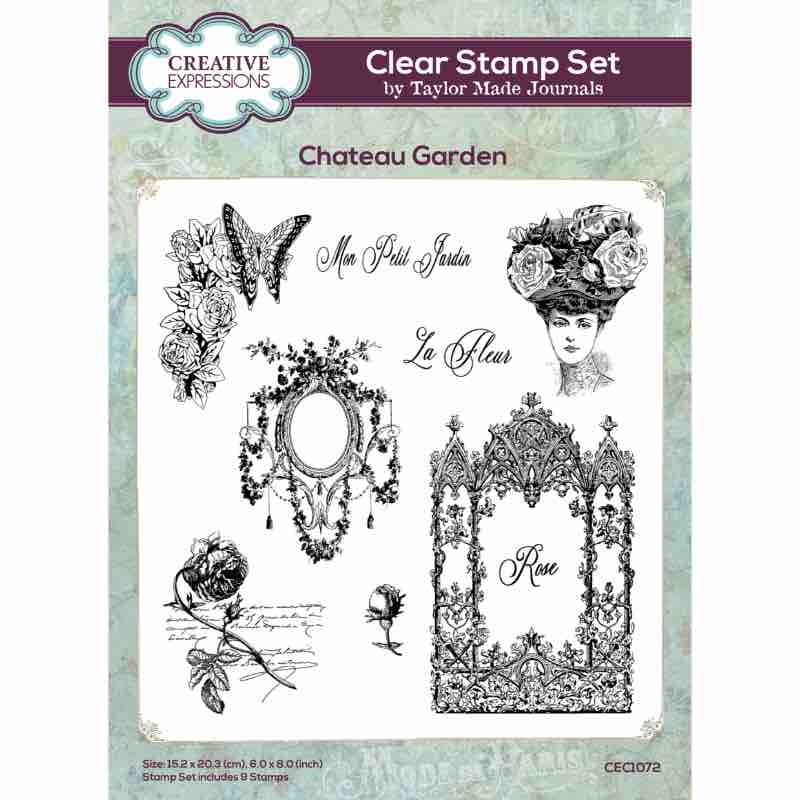 Creative Expressions - Taylor Made Journals - Chateau Garden - Clear Stamp Set