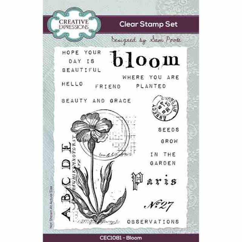Creative Expressions - Sam Poole - Bloom - Clear Stamp Set