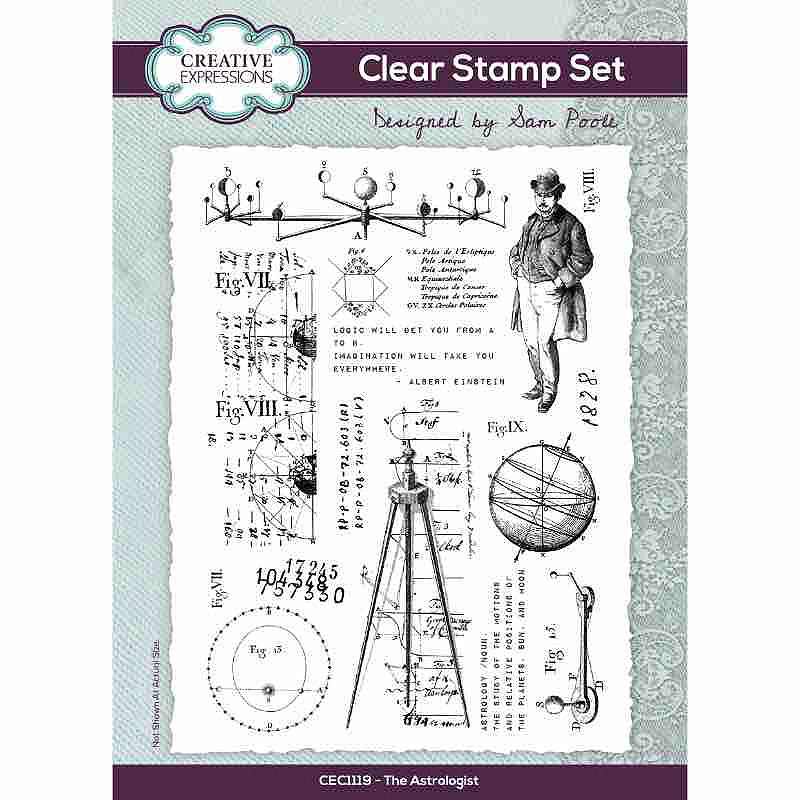 Creative Expressions - Sam Poole - The Astrologist - Clear Stamp Set