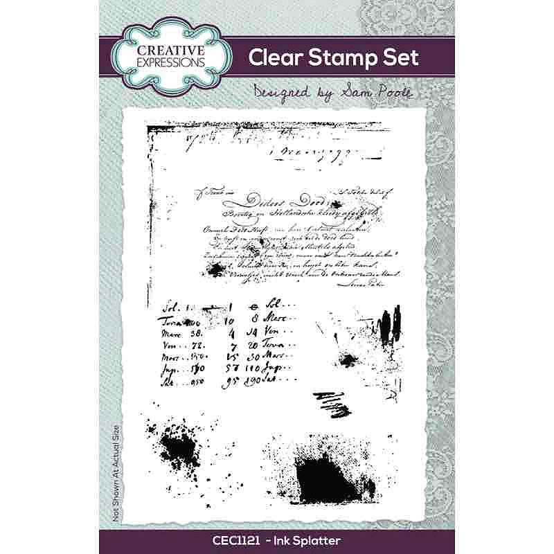 Creative Expressions - Sam Poole - Ink Splatter - Clear Stamp Set