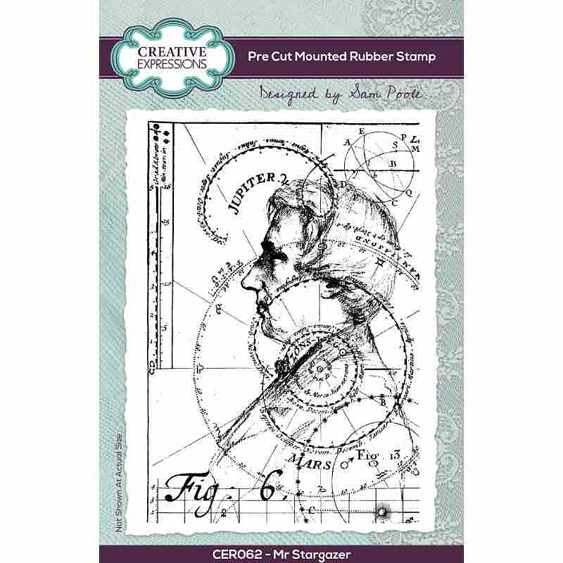 Creative Expressions - Sam Poole - Mr Stargazer - Rubber Stamp