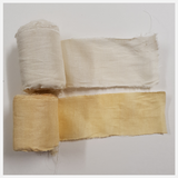 Reclaimed Sari Cotton Ribbon - Flat Rolls - Set of 2