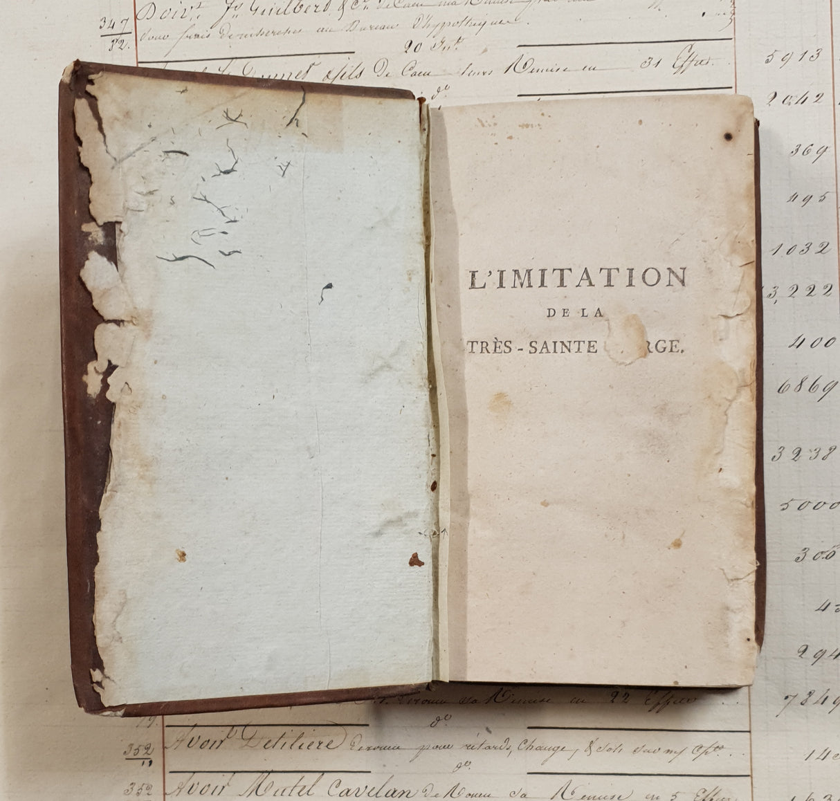 Authentic Antique French Book - CW
