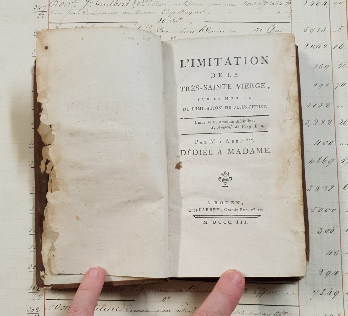 Authentic Antique French Book - CW