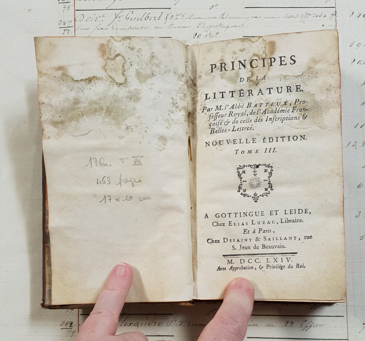 Authentic Antique French Book - CX