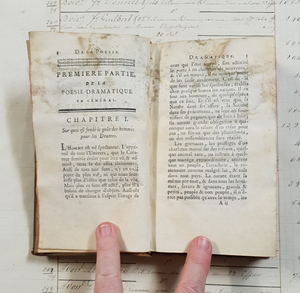 Authentic Antique French Book - CX