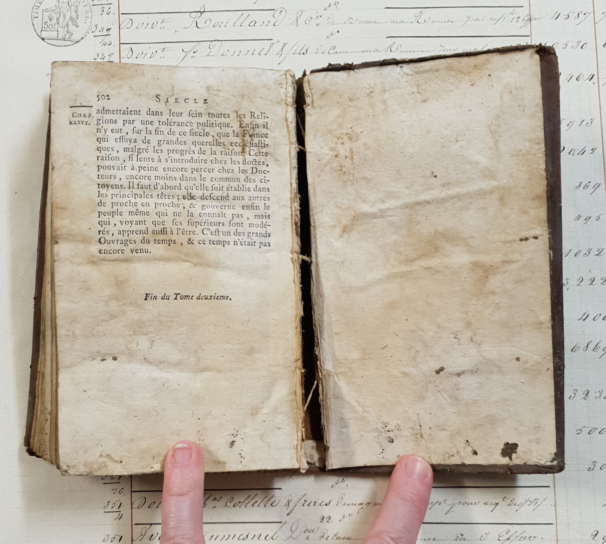 Authentic Antique French Book - CZ