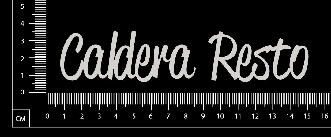 Caldera Resto - A - White Chipboard