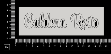 Caldera Resto - B - White Chipboard