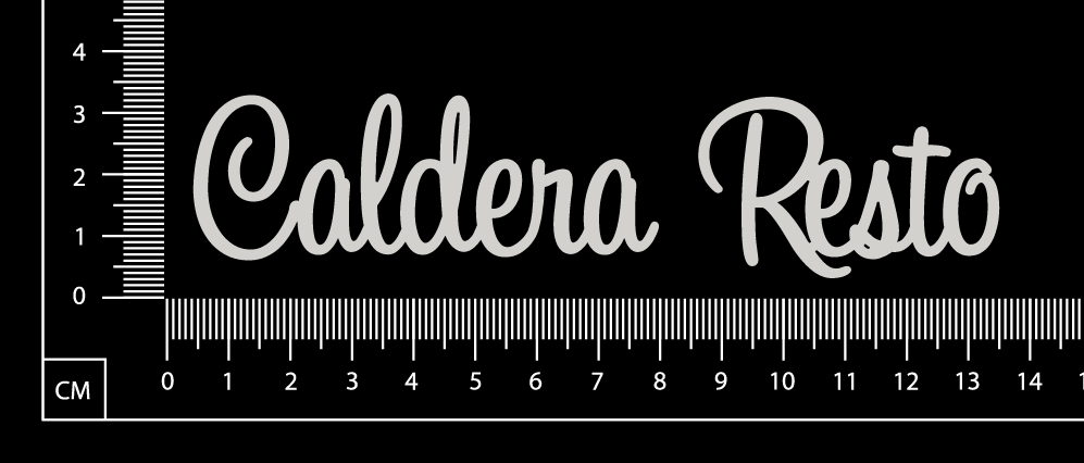 Caldera Resto - B - White Chipboard