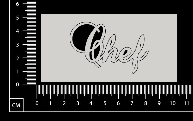 Elegant Word - Chef - White Chipboard