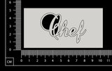 Elegant Word - Chef - White Chipboard