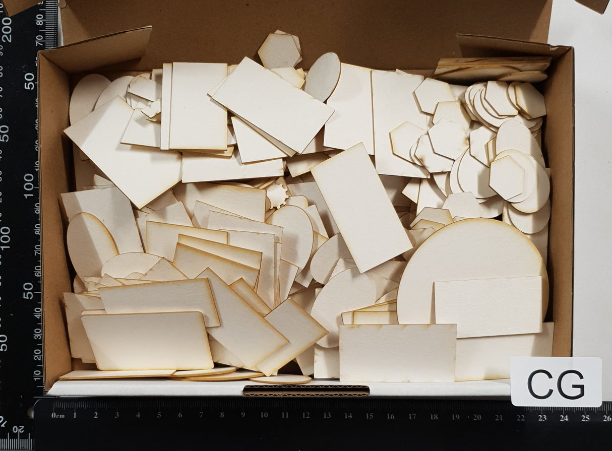 Box of Chipboard Bits & Pieces - CG