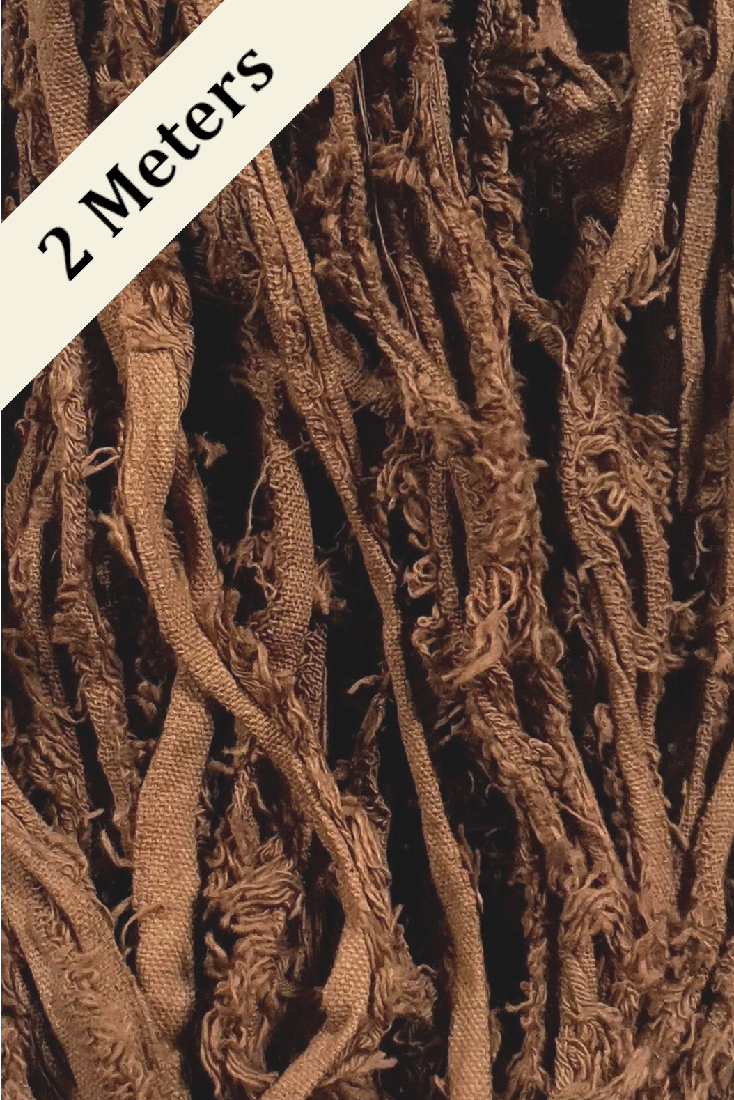 Cotton Frizz Ribbon - Chocolate - 2m Pack