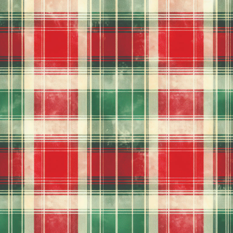 Creative Expressions - Taylor Made Journals - Christmas Plaid - 8 in x 8 in Paper Pad