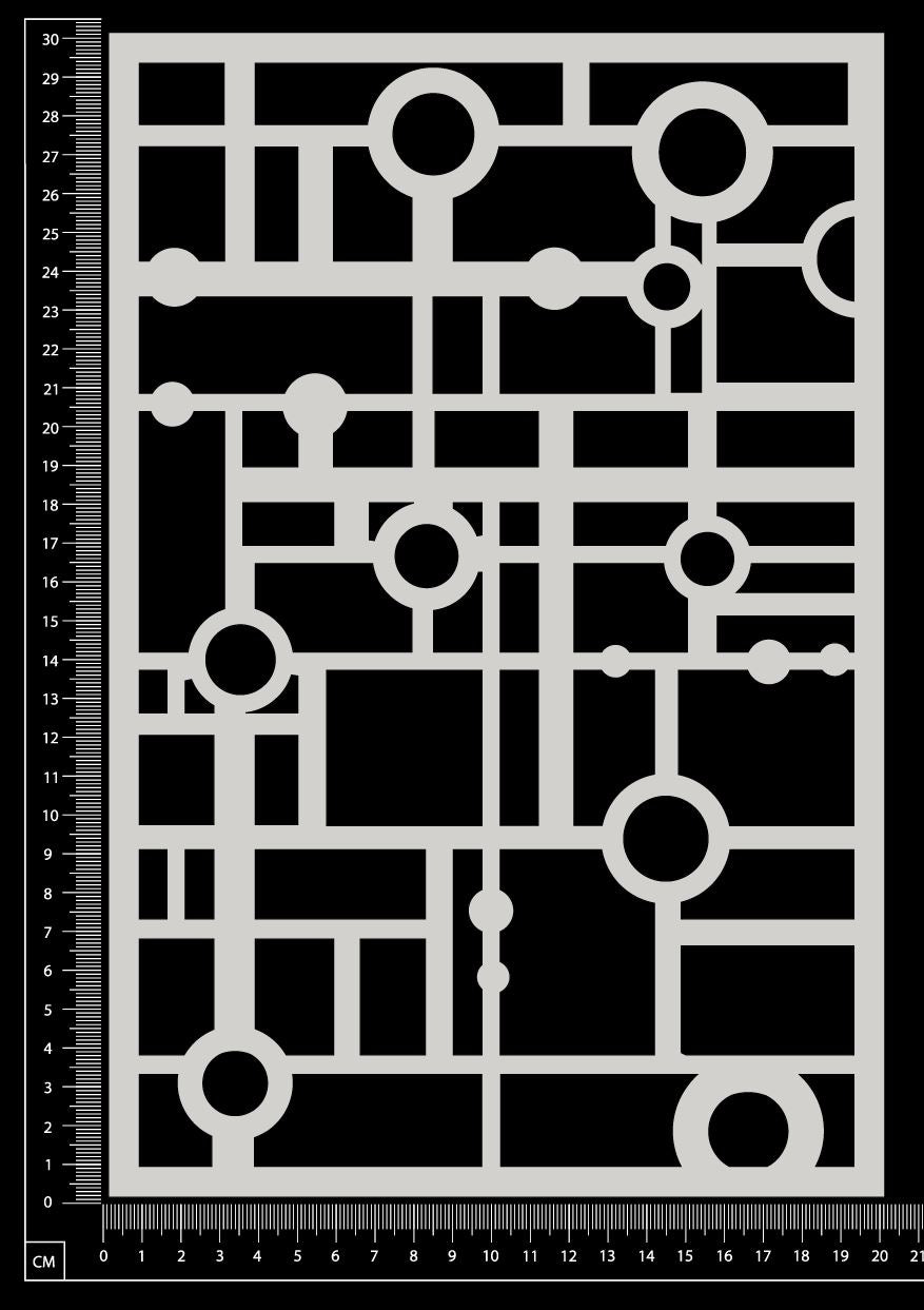 Circuit Mesh - AE-D - White Chipboard