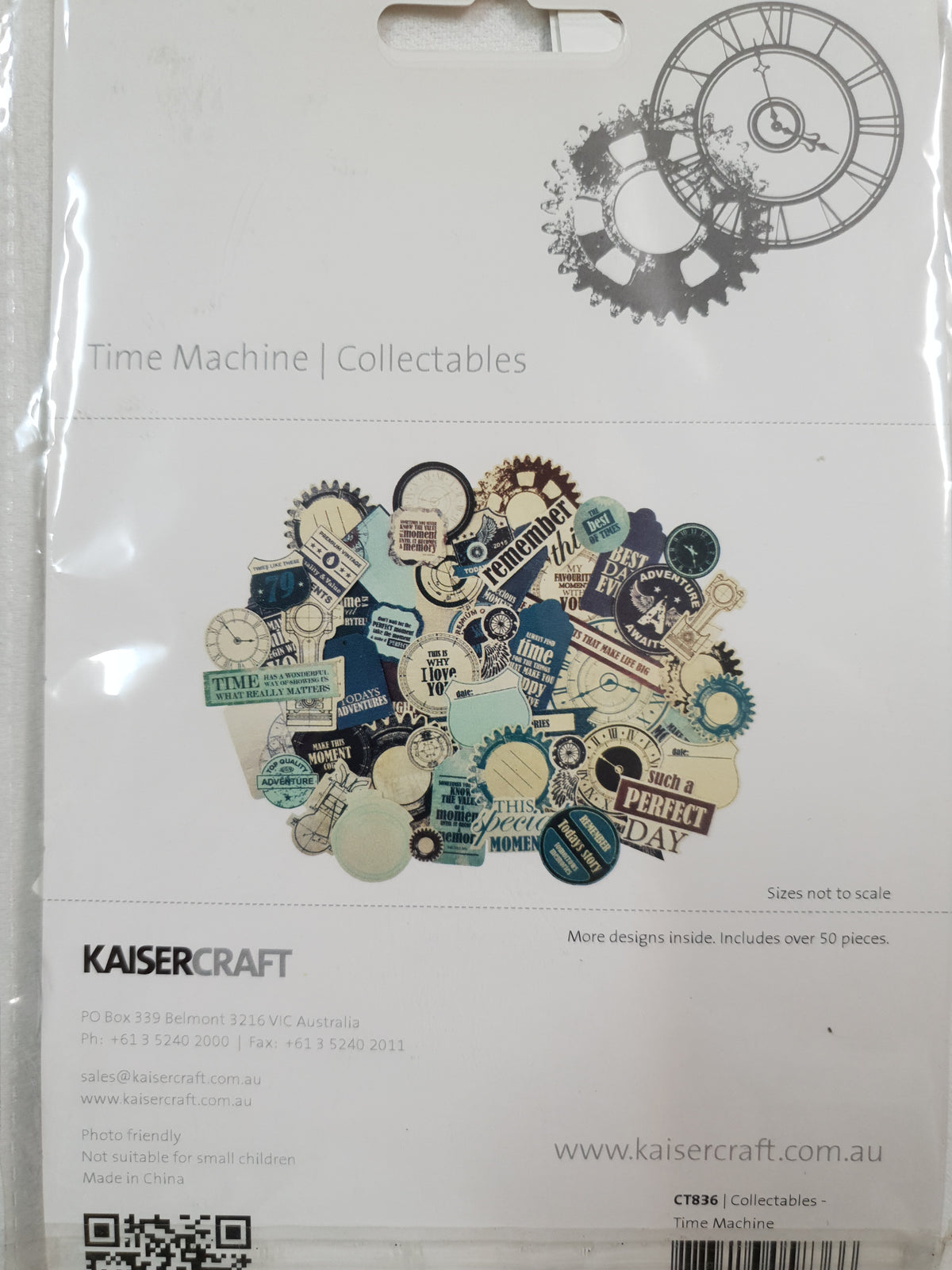 Kerry's Destash - Kaisercraft Collectables - Time Machine