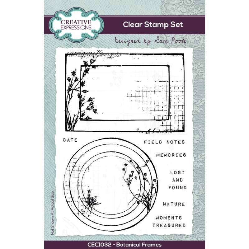 Creative Expressions - Sam Poole - Botanical Frames - Clear Stamp Set