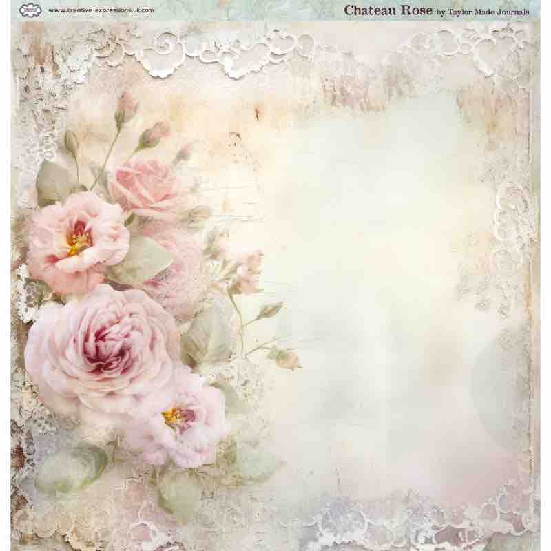Creative Expressions - Taylor Made Journals - Chateau Rose - 8 in x 8 in Paper Pad