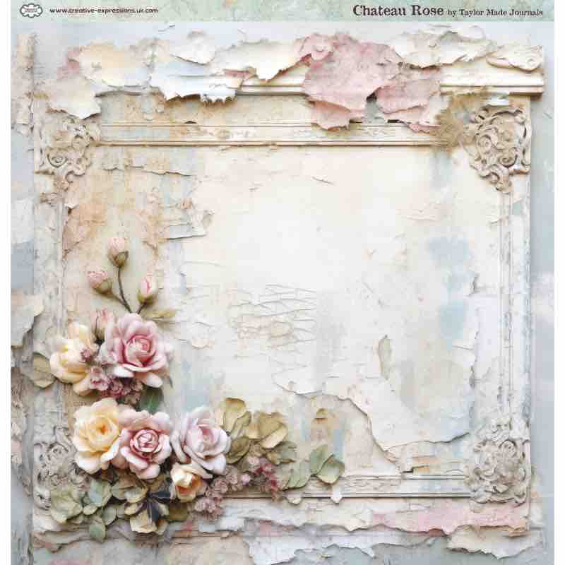 Creative Expressions - Taylor Made Journals - Chateau Rose - 8 in x 8 in Paper Pad